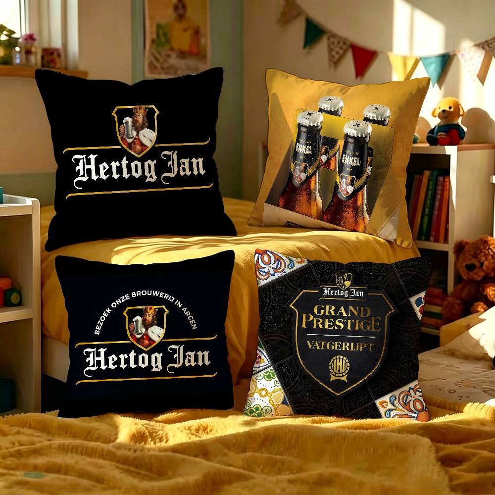 Home Textiles Logo - Hertog Jan ロゴパーソナライズされた枕カバー子供の寝室ワイルドパーティー装飾枕カバー子供の誕生日シャワーギフト