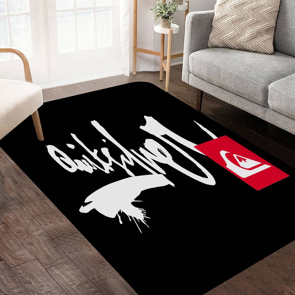 Home Textiles Logo - Q-QuiksilverS ロゴフロアカーペット北欧スタイルホームドアマットバスルームトイレマット寝室ホテル装飾マット