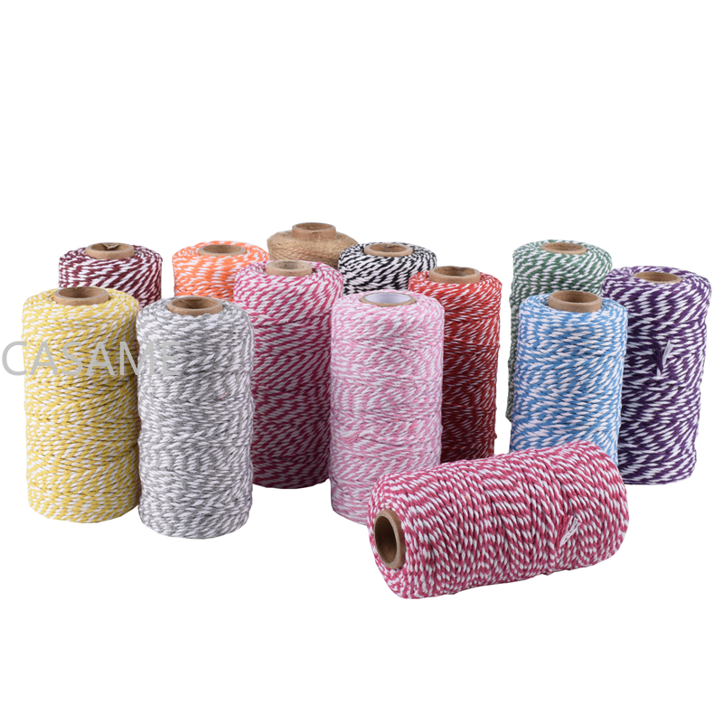 Home Textiles Today - 複数のカラフルな糸コード手作り工芸品 DIY ベージュツイストコットンマクラメコード麻ひものロープストリングホームテキスタイル装飾