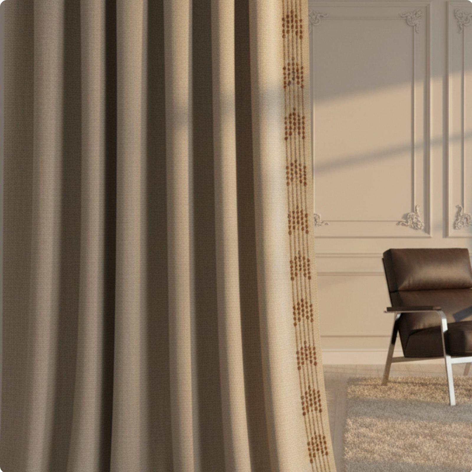 Home Textiles Luxury Curtains - フリンジ付き織りカーテン装飾テープ、ホームテキスタイル家具の縁取り、DIY縫製プロジェクト用、高級アクリルコットン