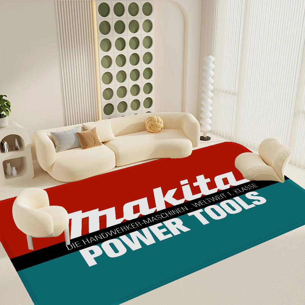 Home Textiles Logo - マキタスロゴ入り玄関マット 北欧スタイル 寝室 リビングルーム ドアマット ホームバルコニー