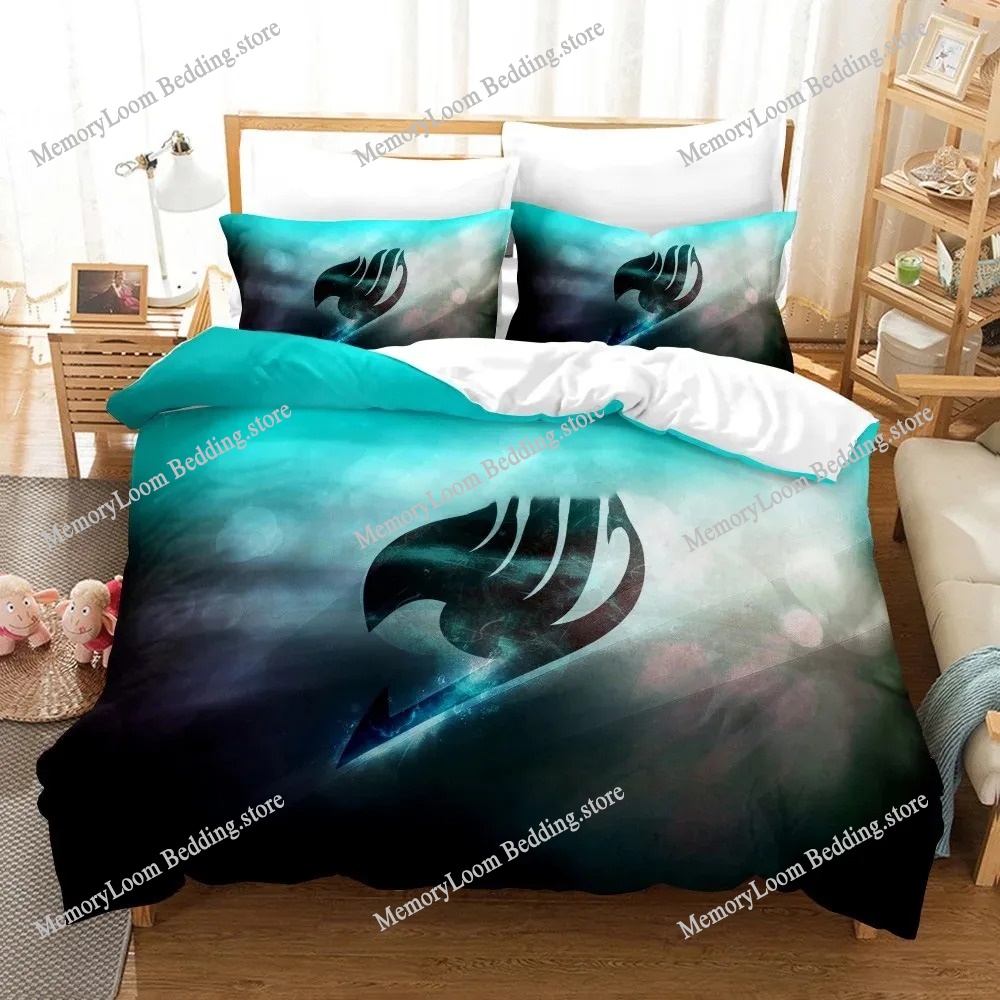Home Textiles Logo - 3Dプリント アニメ フェアリーテイル ロゴ ナツ 寝具セット