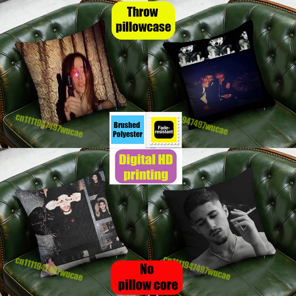 Home Textiles London - 35 × 35 センチメートルホームカスタム正方形枕カバー F-フェイクミンク Terrified