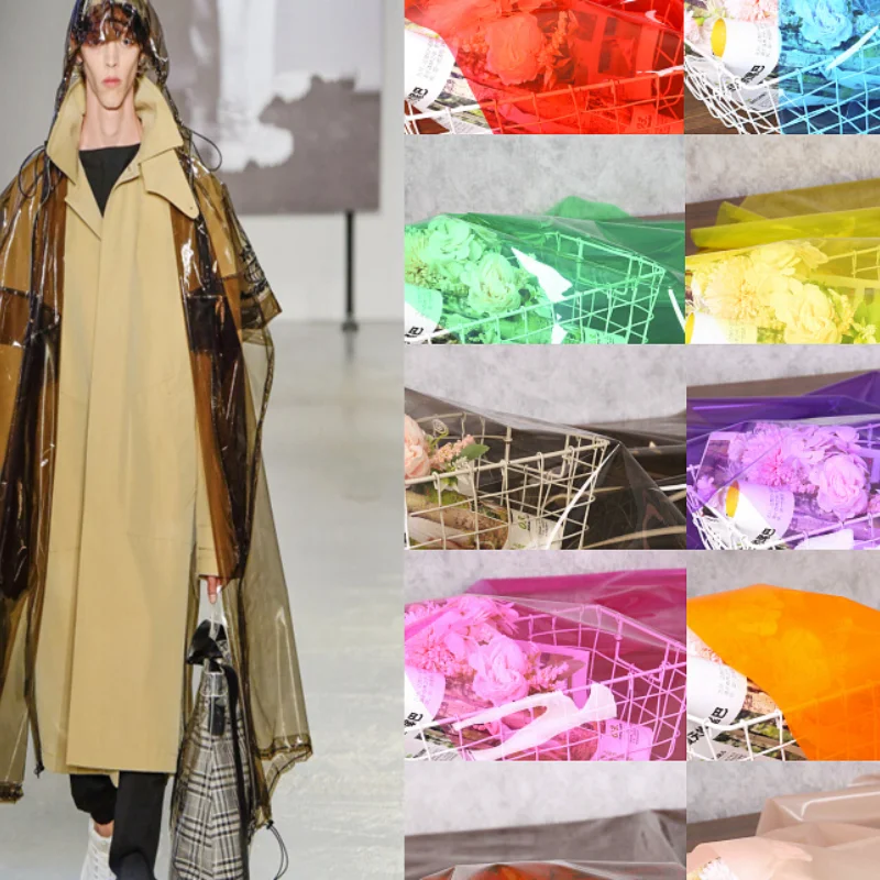 Home Textiles Wholesale - 完全に透明なtpu生地、リキッドゼリーフィルム、プラスチック、メートルあたりの布、アパレル縫製、DIY素材、卸売