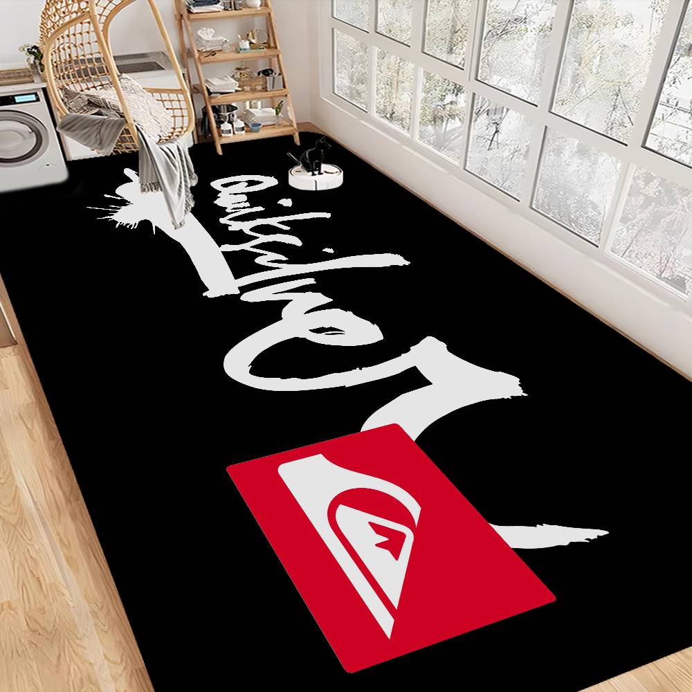Q-QuiksilverS ロゴフロアカーペット北欧スタイル - Home Textiles Logo のレビューと価格