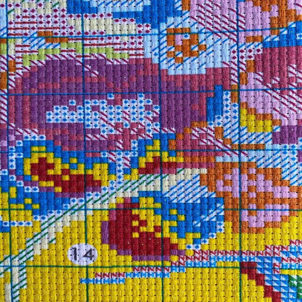家の装飾のための中国のプリントクロスステッチ,花の刺need - Home Textiles Discount のレビューと価格