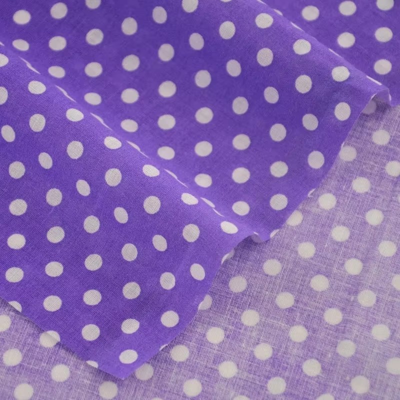 白いオレンジの水玉模様の綿生地,パッチワーク,ホームテキスタ - Home Textiles Discount のレビューと価格