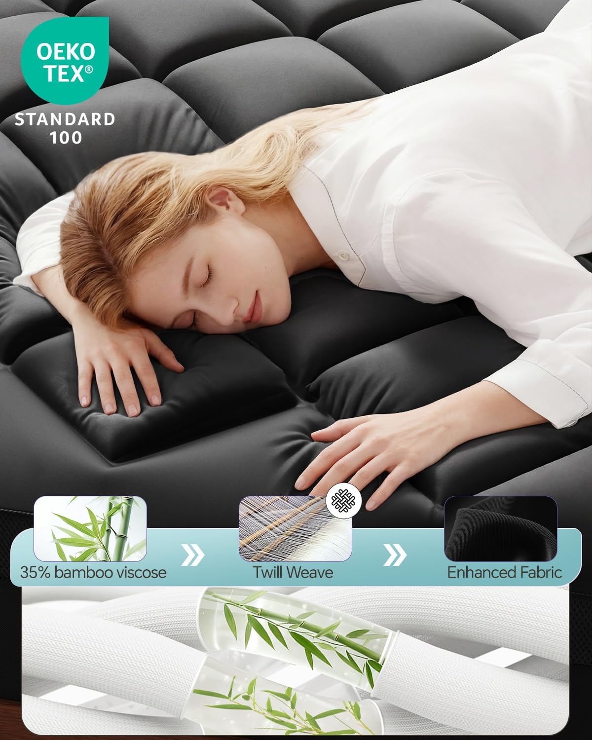 寮の必需品 デュアルレイヤー 4インチ メモリーフォーム マ - Memory Foam Topper のレビューと価格