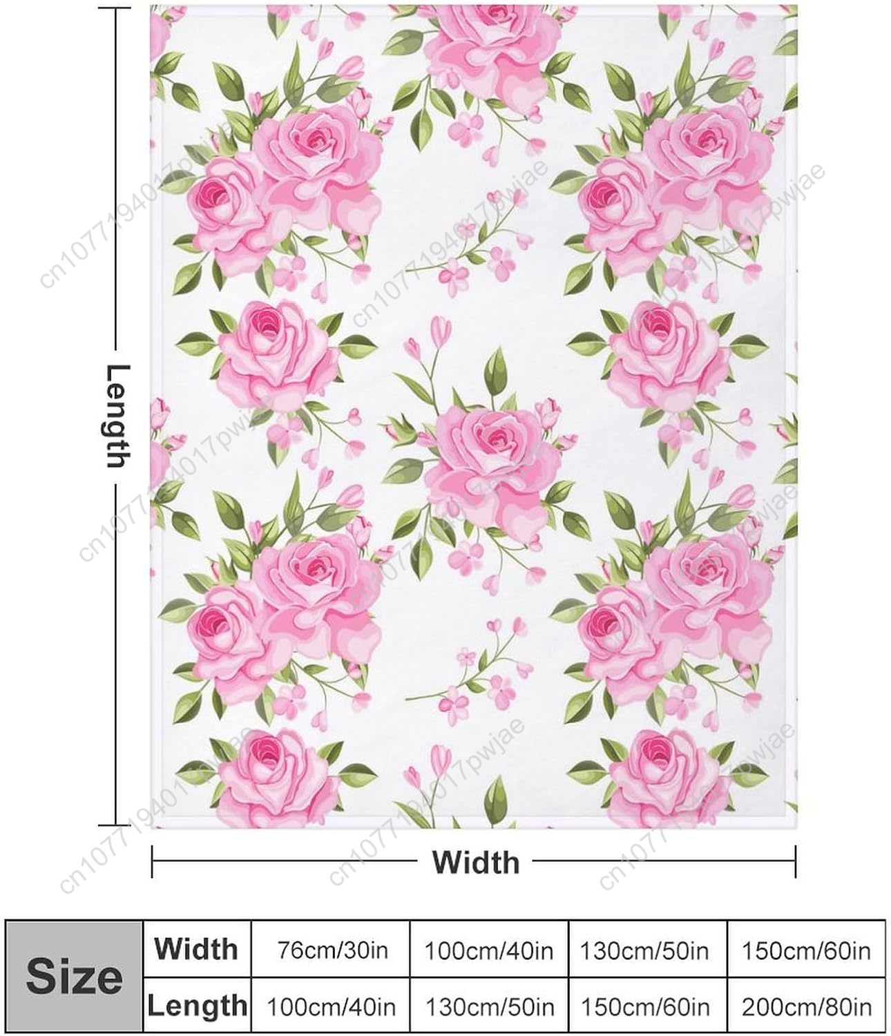 ピンクの花柄スローブランケット 花柄装飾 女性男性へのギフト - Luxury Home Textiles Usa のレビューと価格