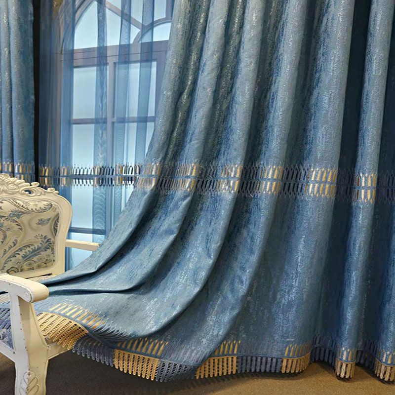 高級刺繍入り遮光カーテン、ハイエンドミニマリストモダンスタイ - Home Textiles Luxury Curtains のレビューと価格