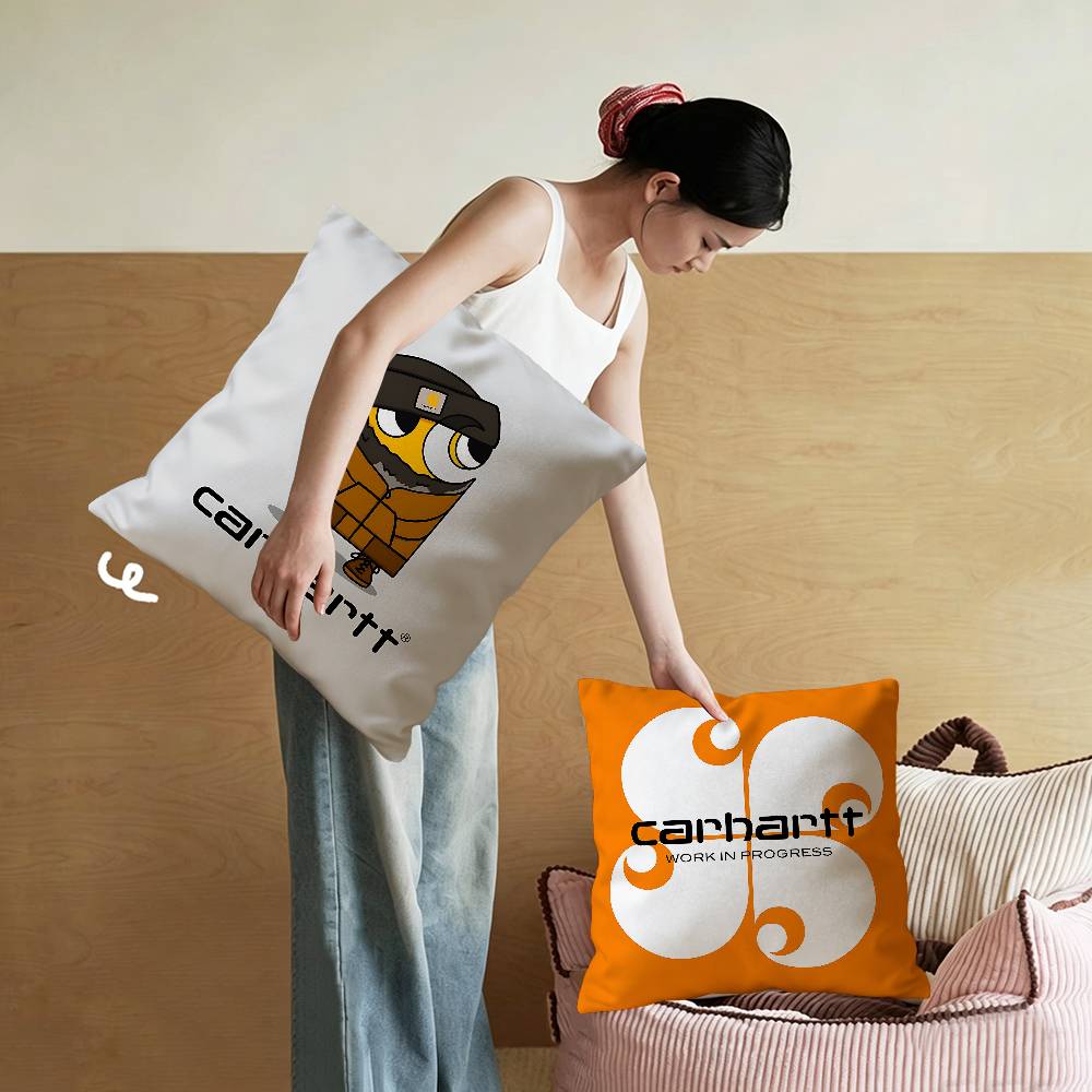 C-Carharttes ロゴ メープル デザイン クッショ - Home Textiles Logo のレビューと価格