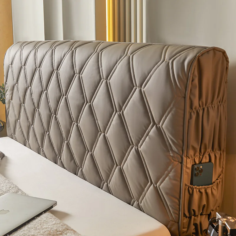 肥厚抗猫スクラッチベッドヘッドボードカバー高級PUレザーキル - Luxury Home Textiles Usa のレビューと価格