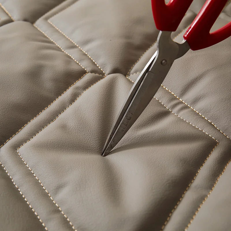 肥厚抗猫スクラッチベッドヘッドボードカバー高級PUレザーキル - Luxury Home Textiles Usa のレビューと価格