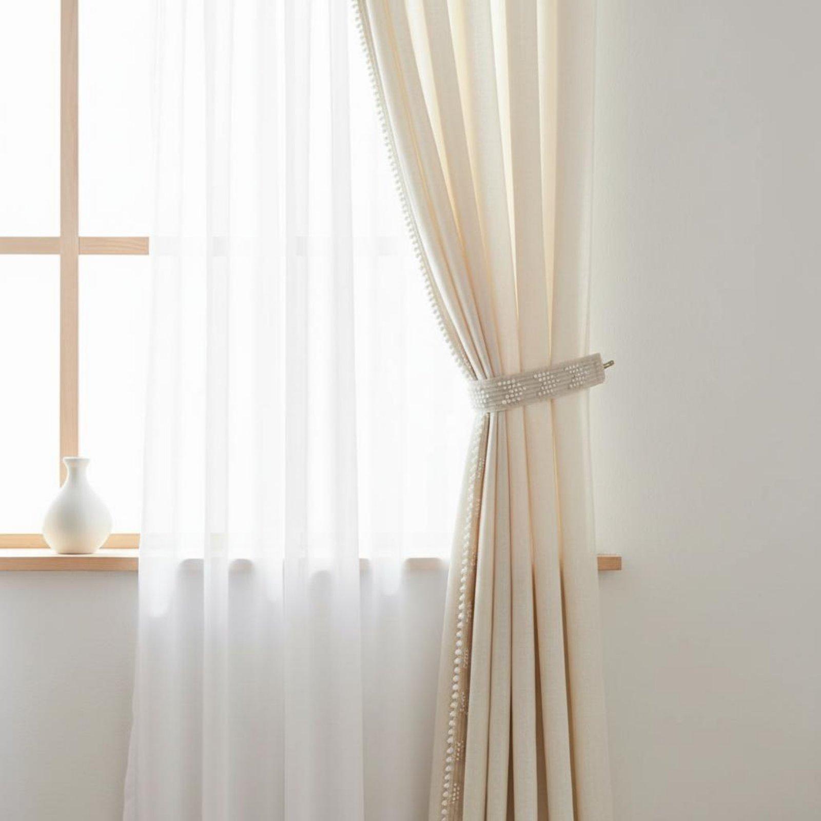 フリンジ付き織りカーテン装飾テープ、ホームテキスタイル家具の - Home Textiles Luxury Curtains のレビューと価格