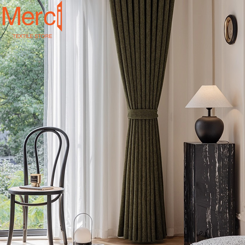 Merciテキスタイルストア新作カスタムインス風カーテン寝室 - Home Textiles Luxury Curtains のレビューと価格