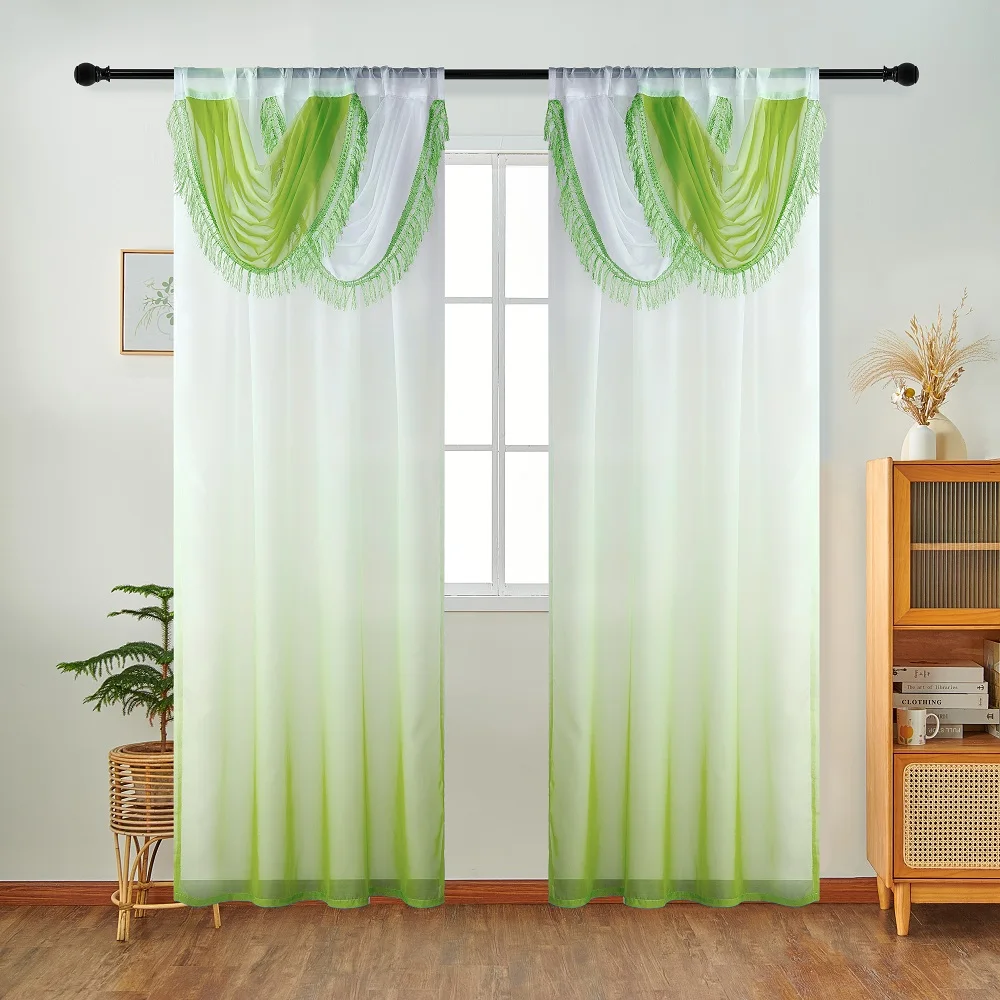 Napearl-ヨーロッパスタイルの青いカーテンヘッド,窓の - Home Textiles Luxury Curtains のレビューと価格
