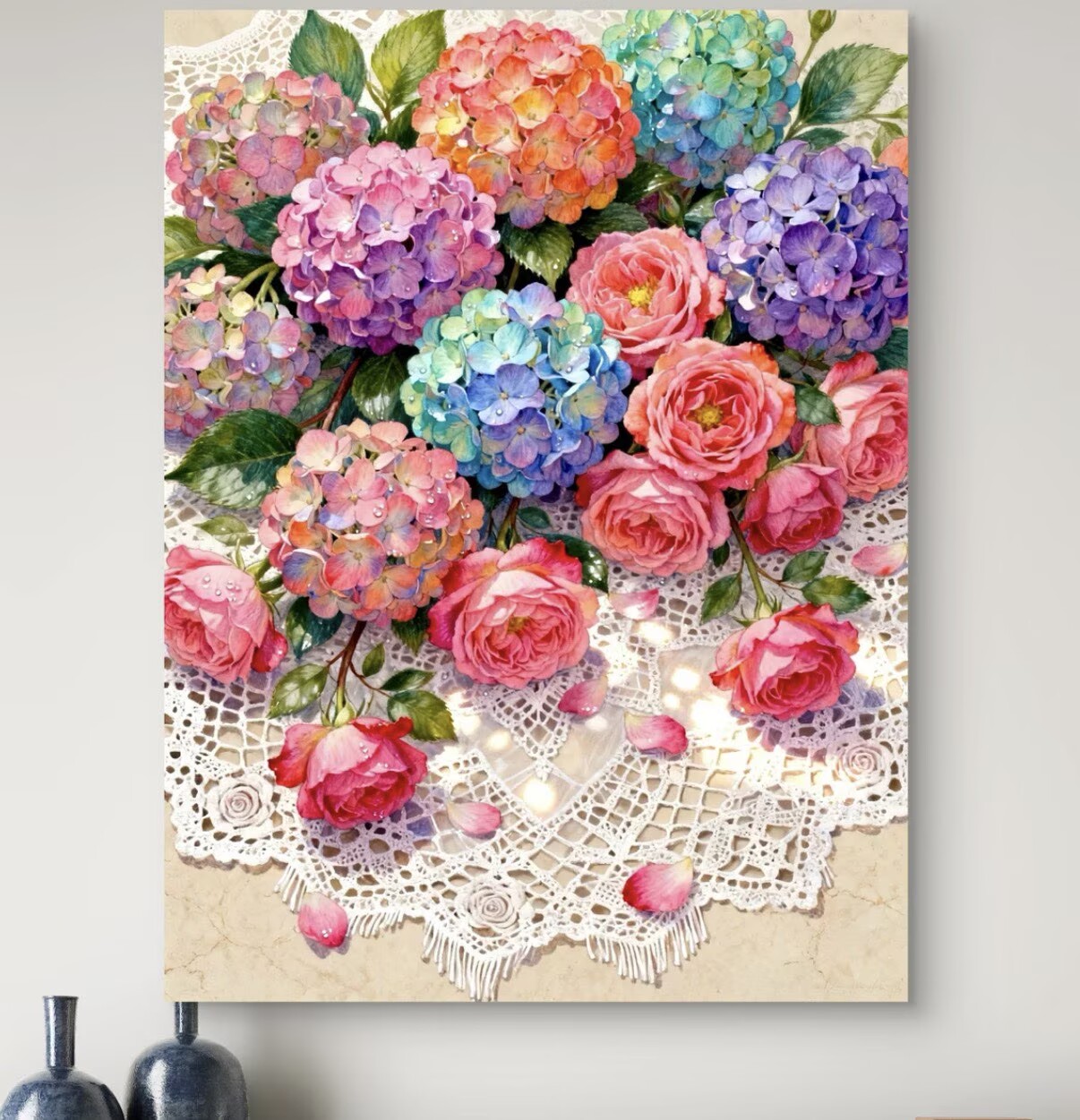 9CT 11ct 14ct ハイドランジアプリントキットクロ - Home Textiles Discount のレビューと価格