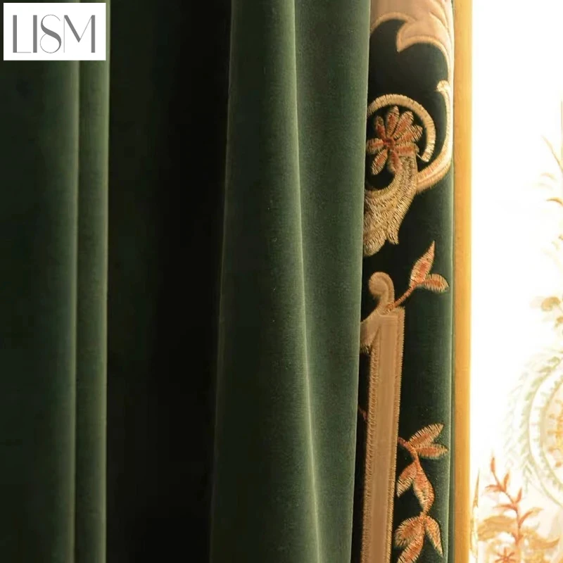 ヨーロッパの高級カーテン リビング ダイニングルーム 寝室  - Home Textiles Luxury Curtains のレビューと価格
