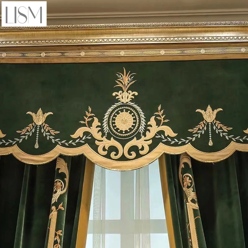 ヨーロッパの高級カーテン リビング ダイニングルーム 寝室  - Home Textiles Luxury Curtains のレビューと価格