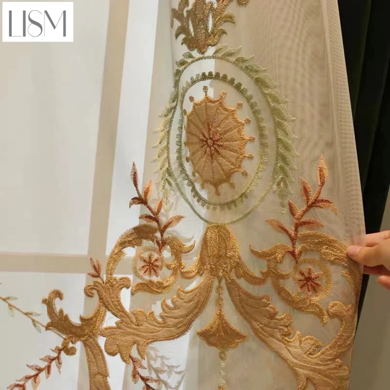 ヨーロッパの高級カーテン リビング ダイニングルーム 寝室  - Home Textiles Luxury Curtains のレビューと価格