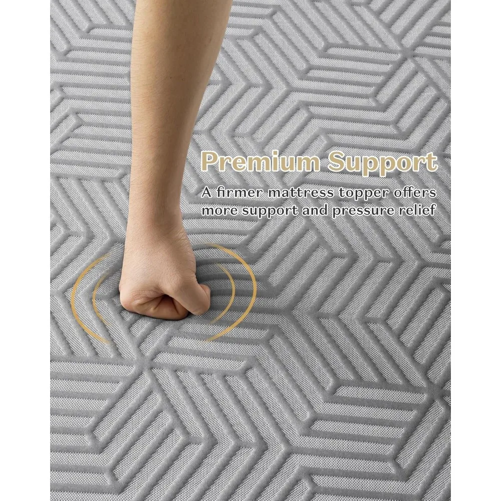 しっかりとしたマットレストッパー フルサイズ - 4インチの - Memory Foam Topper のレビューと価格