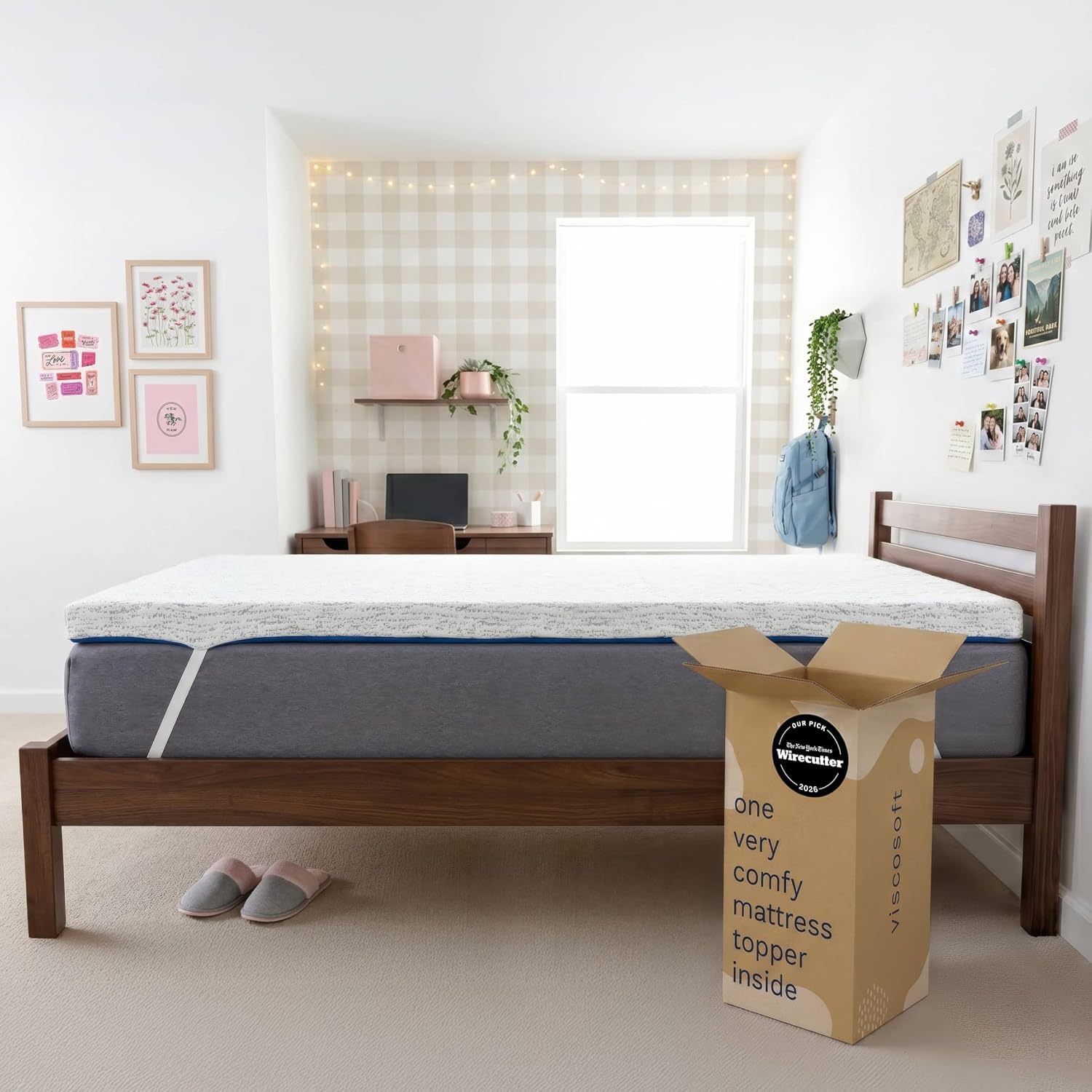 3インチ メモリーフォームマットレストッパー ツインXL - - Memory Foam Topper のレビューと価格