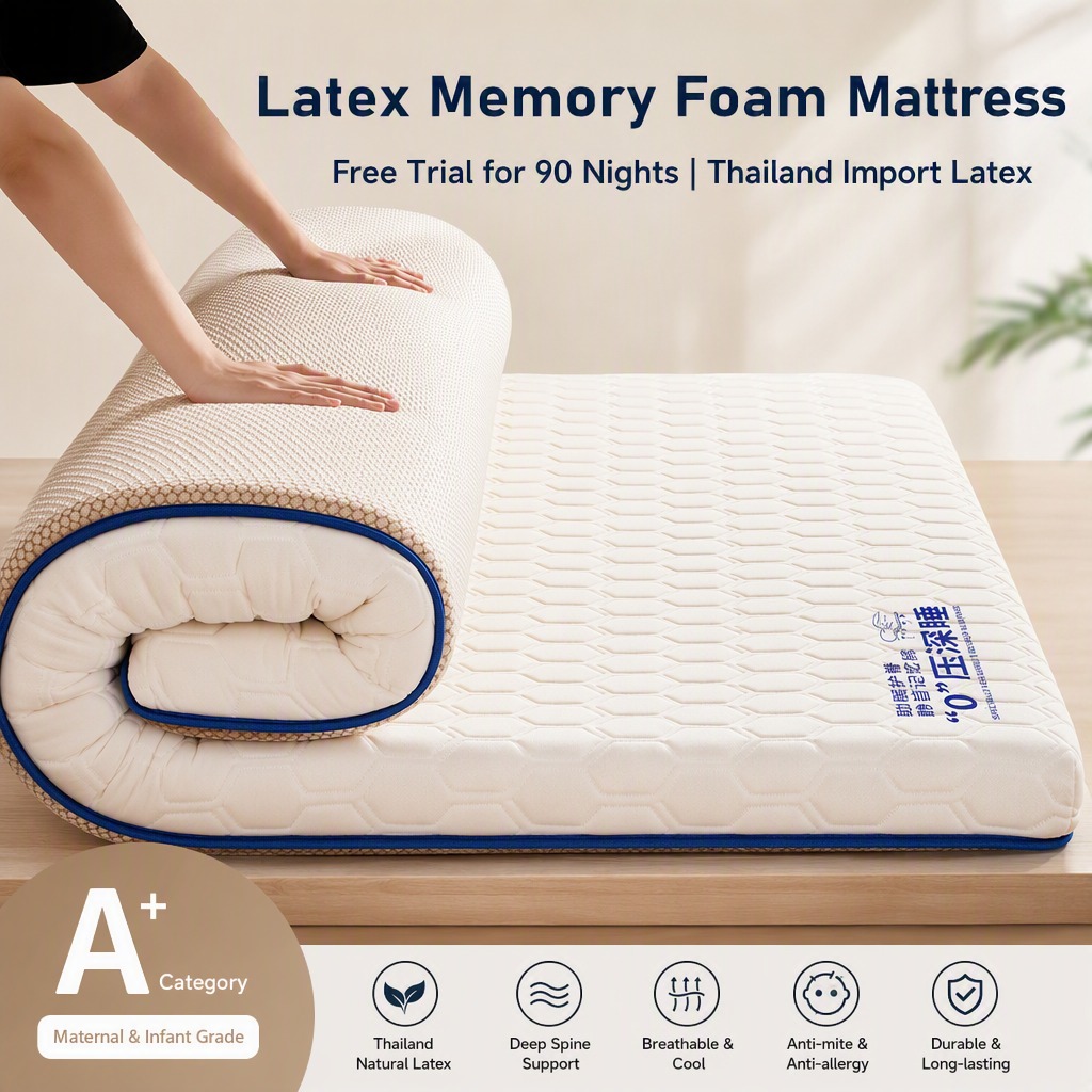 シングルベッド用ラテックスマットレストッパー – 柔らかくサ - Memory Foam Topper のレビューと価格