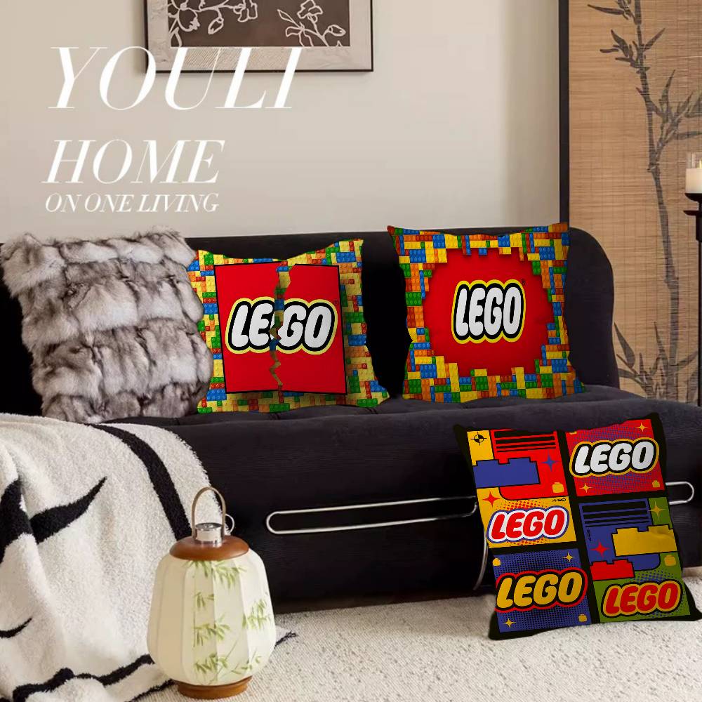クラシック L-LEGOS ロゴ クッションカバー インチサ - Home Textiles Logo のレビューと価格