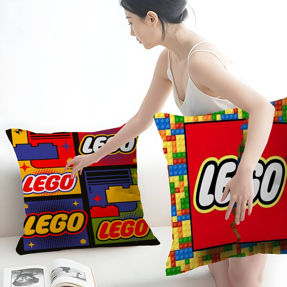 クラシック L-LEGOS ロゴ クッションカバー インチサ - Home Textiles Logo のレビューと価格