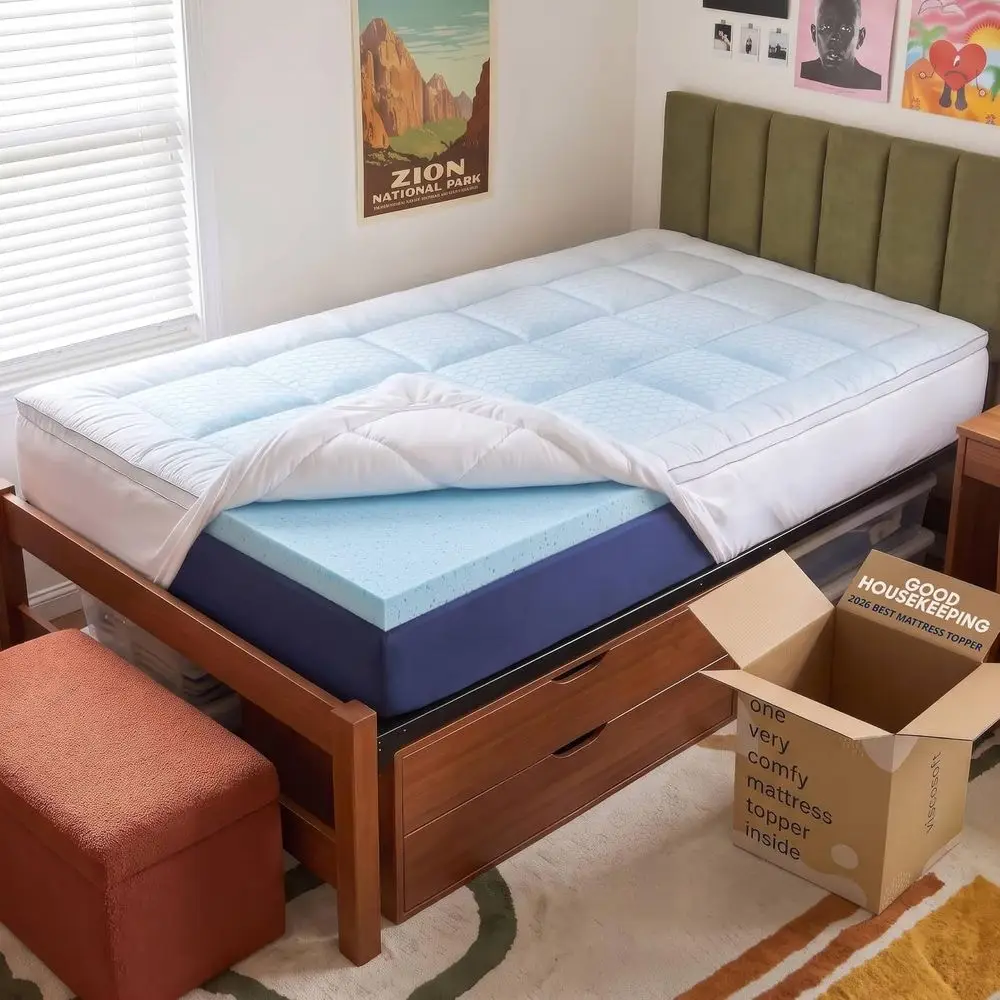 3インチ ツインXL マットトッパー - 冷却メモリーフォー - Memory Foam Topper のレビューと価格
