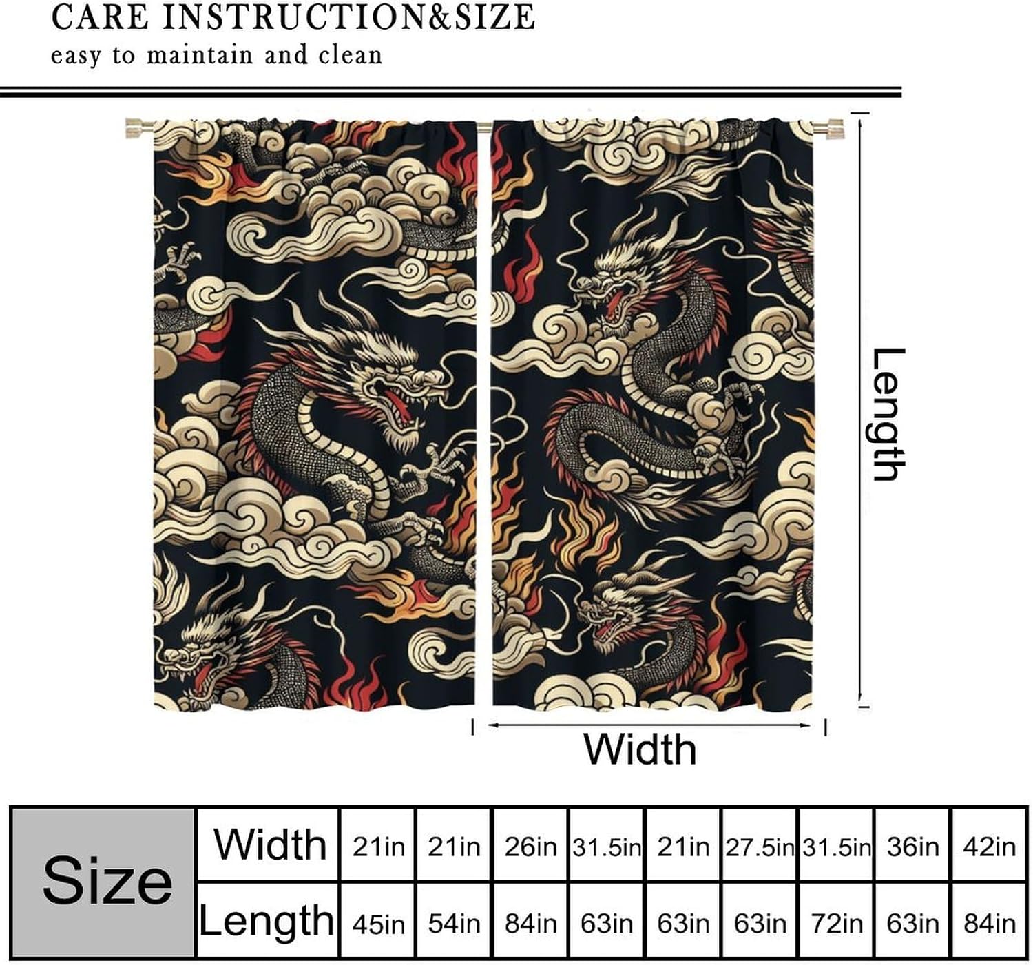 豪華なアジアのドラゴンカーテン黒背景中国のオリエンタルスタイ - Home Textiles Luxury Curtains のレビューと価格