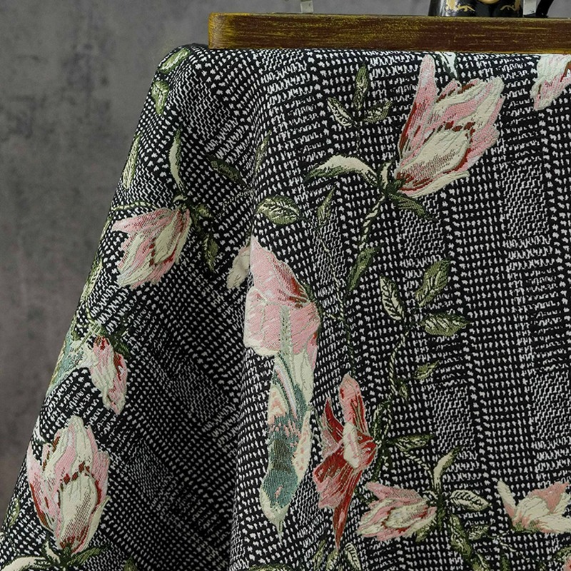 ヨーロッパ風レリーフ花柄鳥ジャカード生地袍ベストコートヴィン - Home Textiles Luxury Curtains のレビューと価格