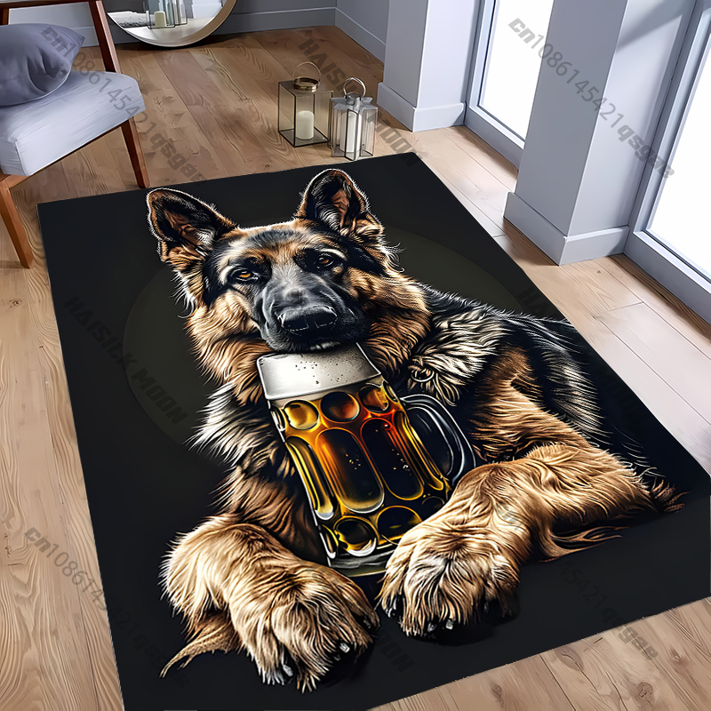 犬をテーマにした装飾カーペットデザイン、リビングルーム、寝室 - Luxury Home Textiles Usa のレビューと価格